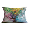 Four Seasons Cushion Cushion Cushion Landscape Clock Canvas