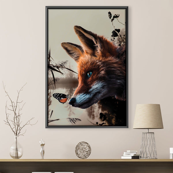 Fox 1 Canvas Art 30 x 45cm / Unframed Canvas Print Clock Canvas