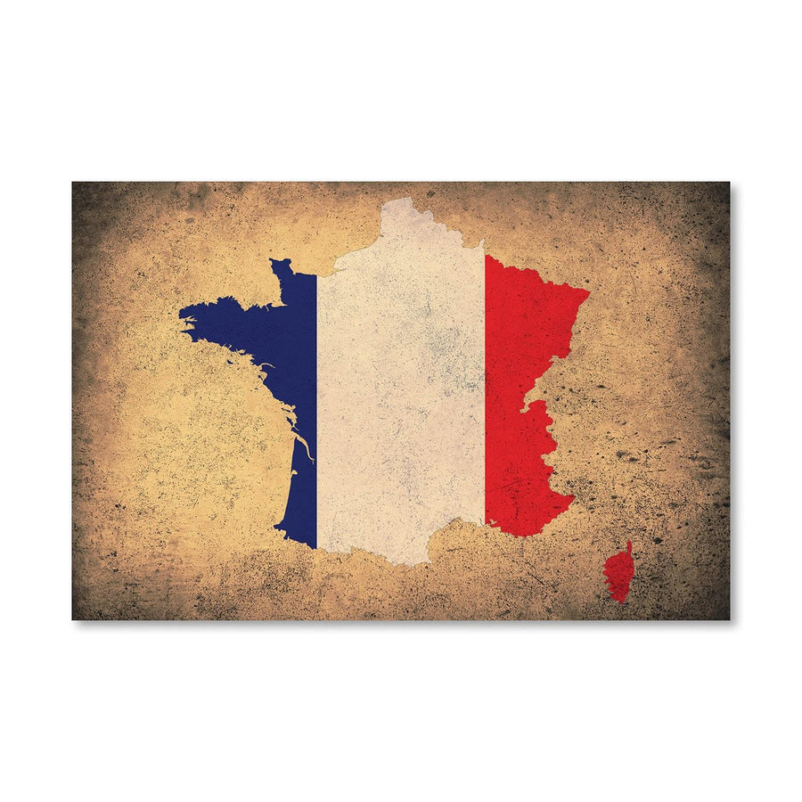 France Canvas Art Clock Canvas