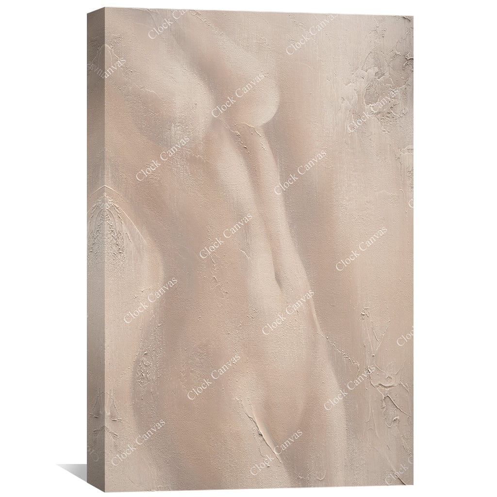 Free, Ochre Canvas Art Clock Canvas