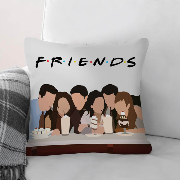 Friends Cushion Cushion 45 x 45cm Clock Canvas