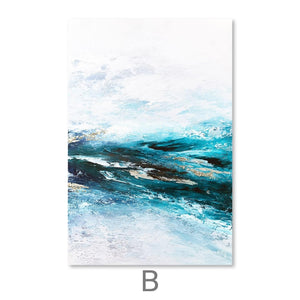 Frozen Ocean Canvas Art B / 30 x 45cm / Unframed Canvas Print Clock Canvas
