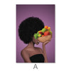 Fruit Bowl Woman Canvas Art A / 40 x 50cm / No Board - Canvas Print Only Clock Canvas