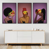 Fruit Bowl Woman Canvas Art Clock Canvas