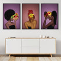 Fruit Bowl Woman Canvas Art Clock Canvas