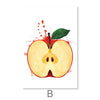 Fruit Splash  Canvas Art Clock Canvas