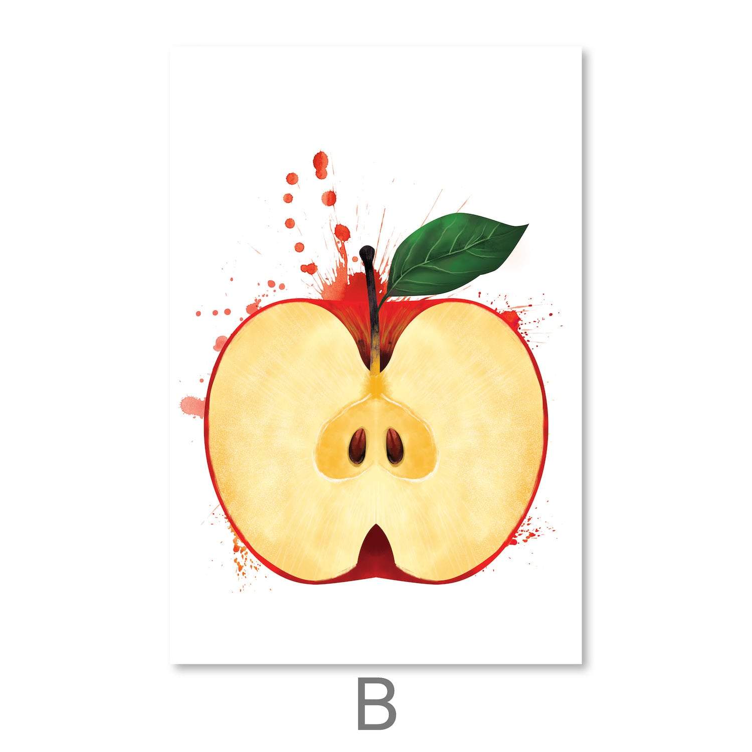 Fruit Splash  Canvas Art Clock Canvas