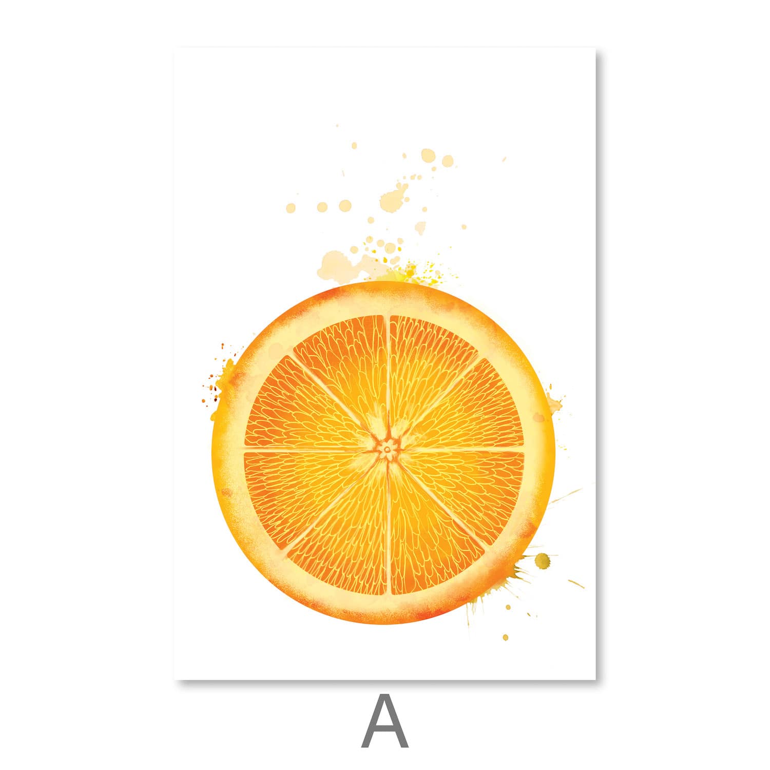 Fruit Splash  Canvas Art Clock Canvas