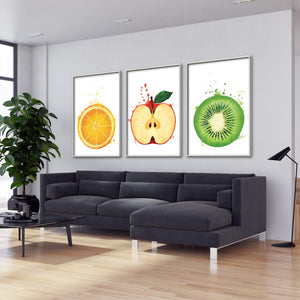 Fruit Splash  Canvas Art Clock Canvas