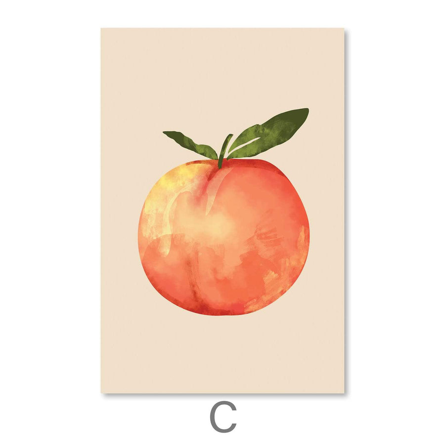 Fruit Vibes Canvas Art Clock Canvas