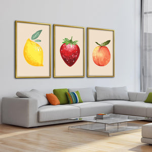 Fruit Vibes Canvas Art Clock Canvas