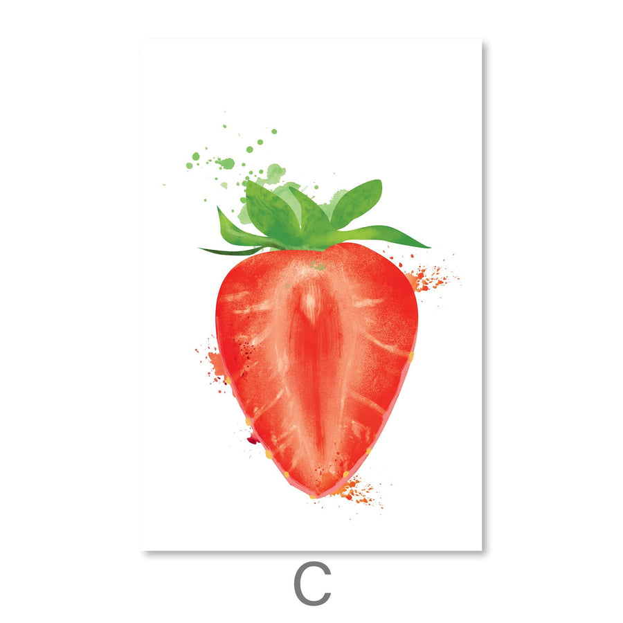 Fruity Delight Canvas Art C / 30 x 45cm / Unframed Canvas Print Clock Canvas