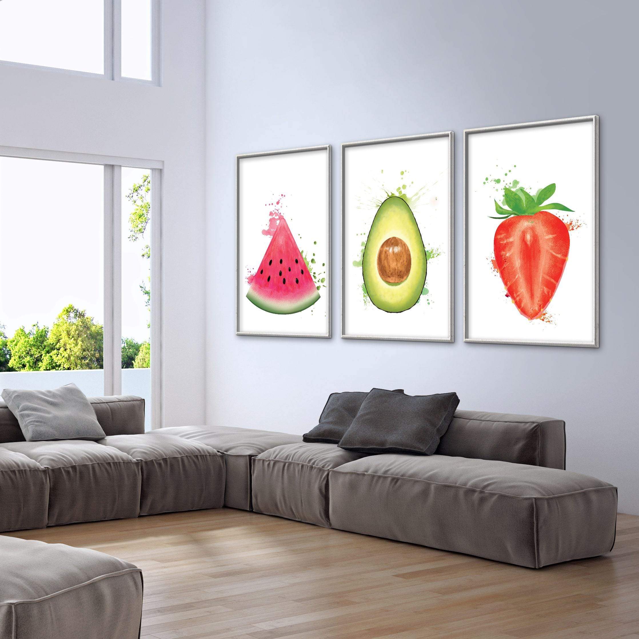 Fruity Delight Canvas Art Clock Canvas