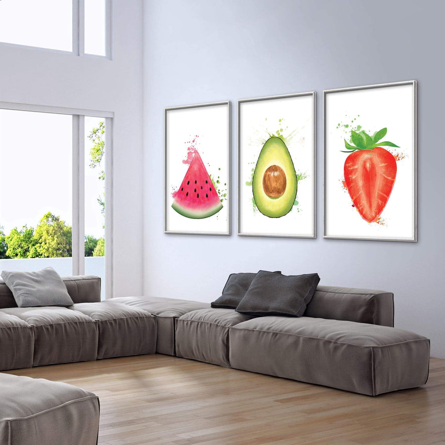 Fruity Delight Canvas Art Clock Canvas