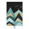 Full Moon and Mountains Canvas Art Clock Canvas