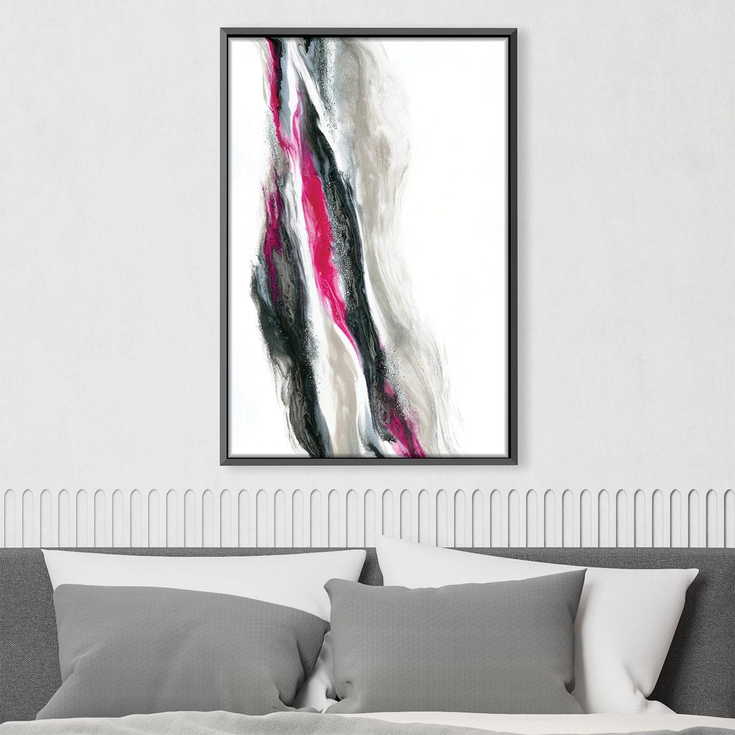 Fuschia And Silver Wave Canvas product thumbnail