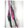 Fuschia And Silver Wave Canvas Art 30 x 45cm / Unframed Canvas Print Clock Canvas