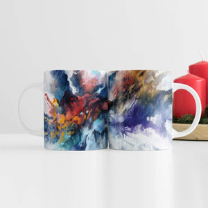 Fusion of Color Mug Mug White Clock Canvas