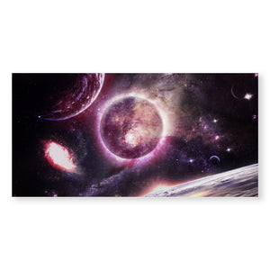 Galaxy Planet Canvas Art Clock Canvas