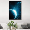 Galaxy Universe Canvas Art Clock Canvas