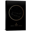 Gemini Traits Gold Canvas Art 40 x 60cm / Unframed Canvas Print Clock Canvas