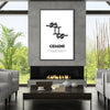Gemini - White Clock Canvas