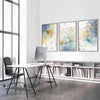 Geo Brush Canvas Art Clock Canvas