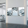 Geo Mountain Canvas Art Clock Canvas