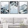Geo Mountain Canvas Art Clock Canvas