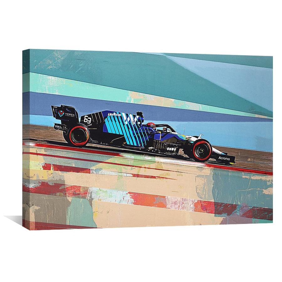 Geo Speed Canvas Art Clock Canvas