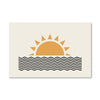 Geo Sunrise Canvas Art Clock Canvas