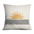 Geo Sunrise Cushion Cushion 45 x 45cm Clock Canvas