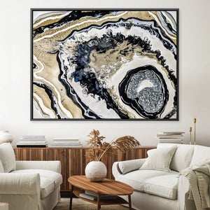 Geode Canvas Art 45 x 30cm / Unframed Canvas Print Clock Canvas