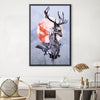 Geometric Deer Canvas Art 30 x 45cm / Unframed Canvas Print Clock Canvas