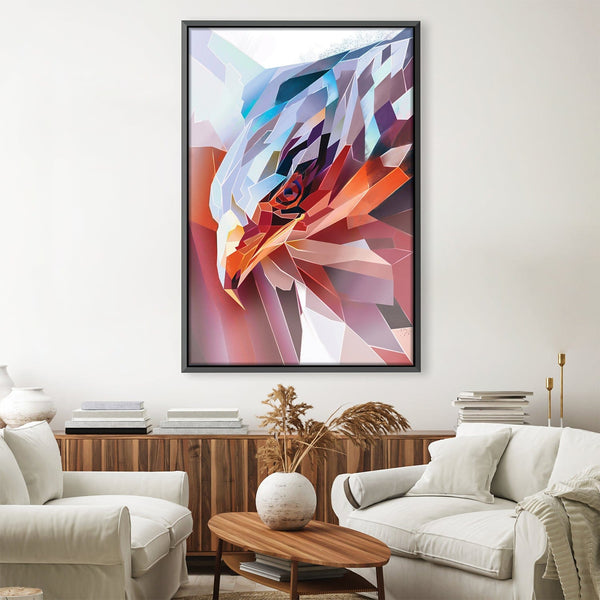 Geometric Eagle Canvas Art 30 x 45cm / Unframed Canvas Print Clock Canvas