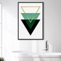 Geometric Set 1 Canvas Art 30 x 45cm / Unframed Canvas Print Clock Canvas