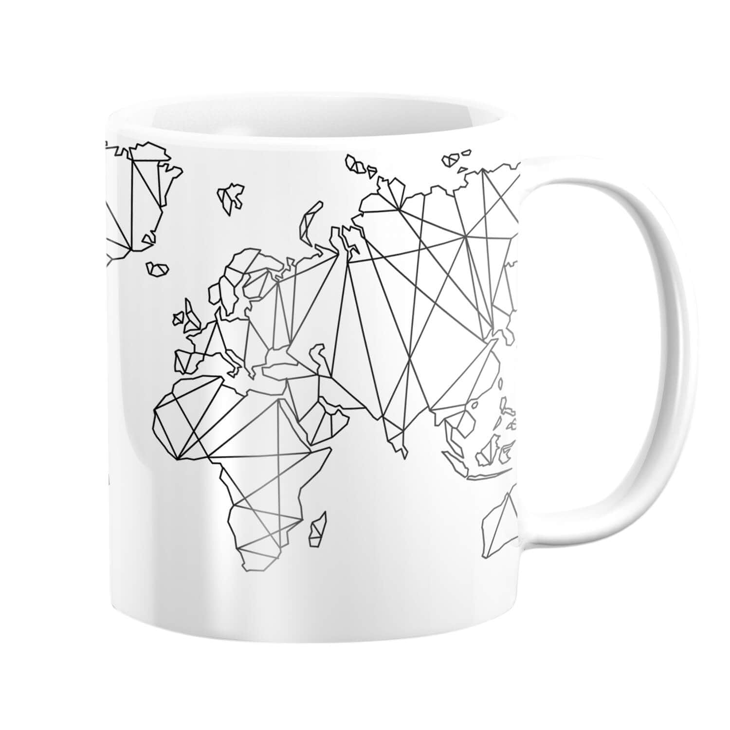 Geometric World Map Mug product thumbnail