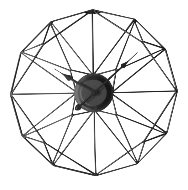 Geometrix Clock Black / 50cm Clock Canvas