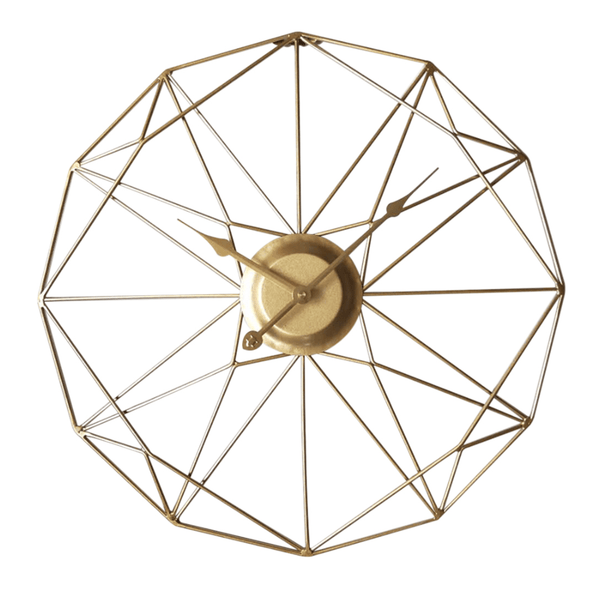 Geometrix Clock Gold / 50cm Clock Canvas