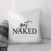 Get Naked B Cushion Cushion 45 x 45cm Clock Canvas