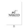 Get Naked Canvas Art Clock Canvas