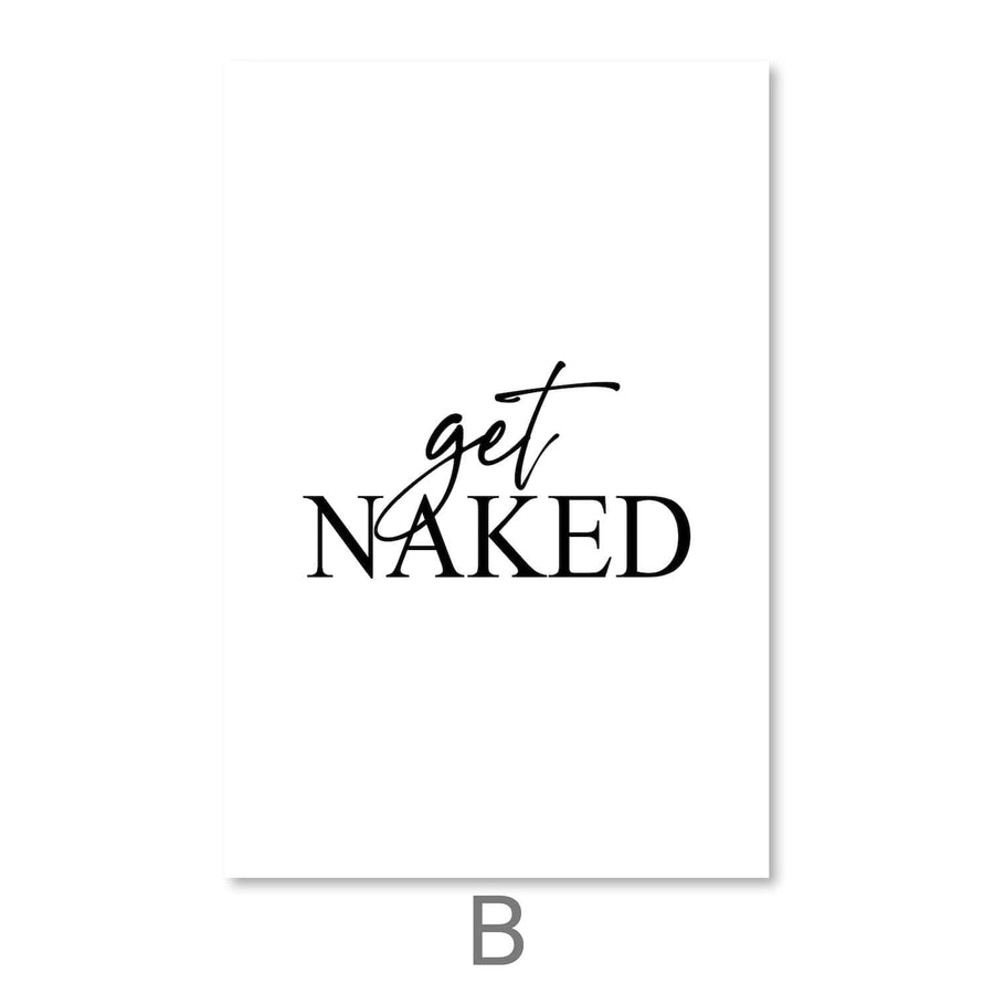 Get Naked Canvas Art Clock Canvas