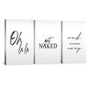 Get Naked Canvas Art Clock Canvas