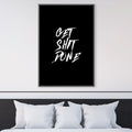 Get Shit Done Canvas Art Clock Canvas