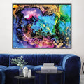 Gilded Cosmos Canvas Art 45 x 30cm / Unframed Canvas Print Clock Canvas