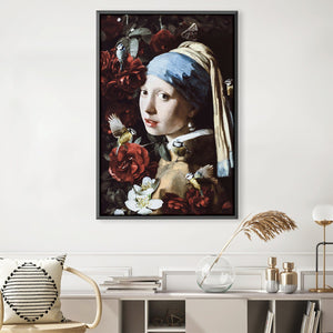 Girl With Pearl Earing Canvas Art 30 x 45cm / Unframed Canvas Print Clock Canvas