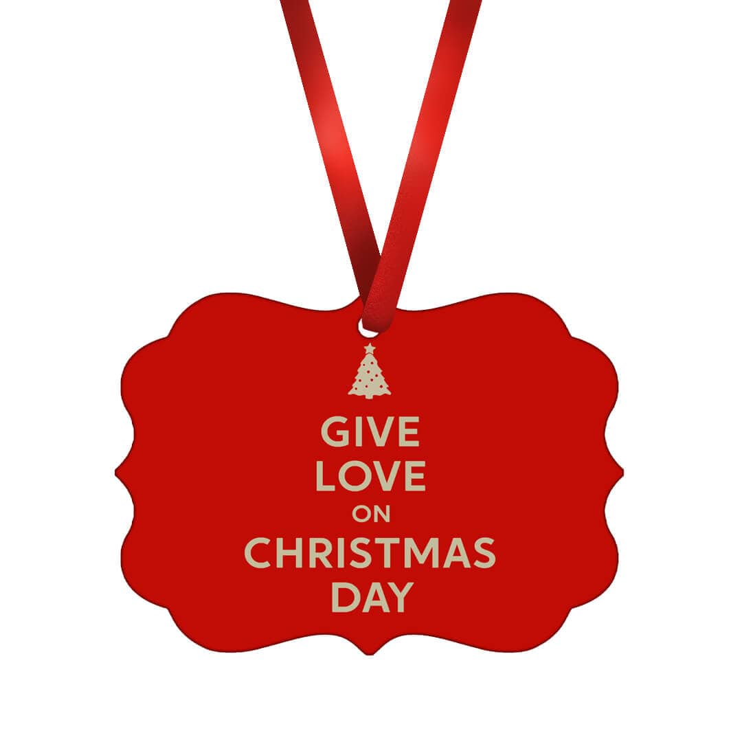 Give Love Christmas Ornament product thumbnail