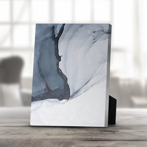 Glacier A Desktop Canvas Desktop Canvas 20 x 25cm Clock Canvas