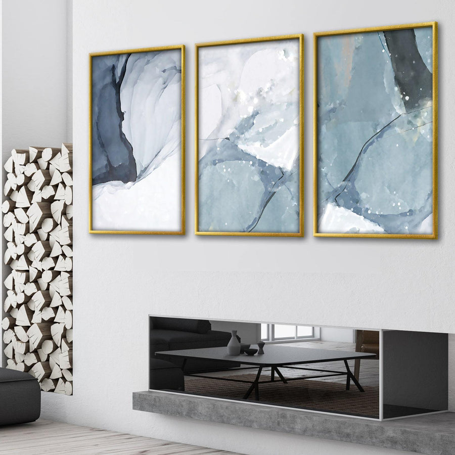 Glacier Canvas Art Clock Canvas