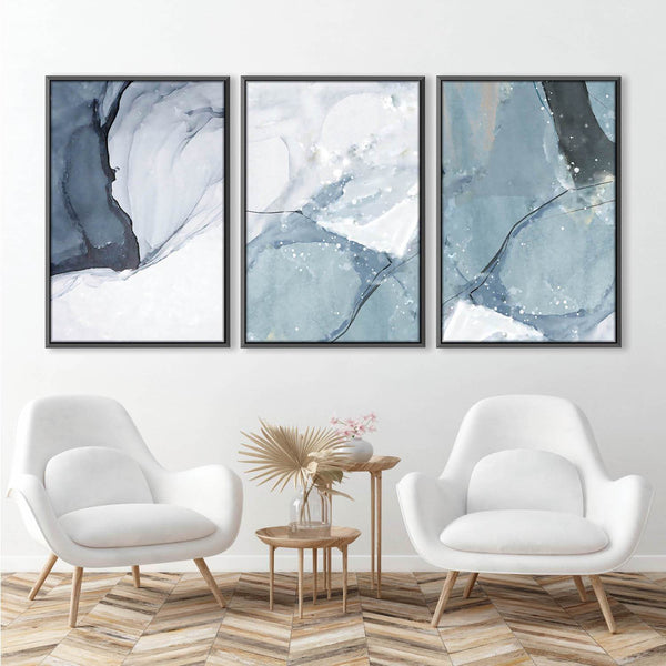 Glacier Canvas Art Clock Canvas